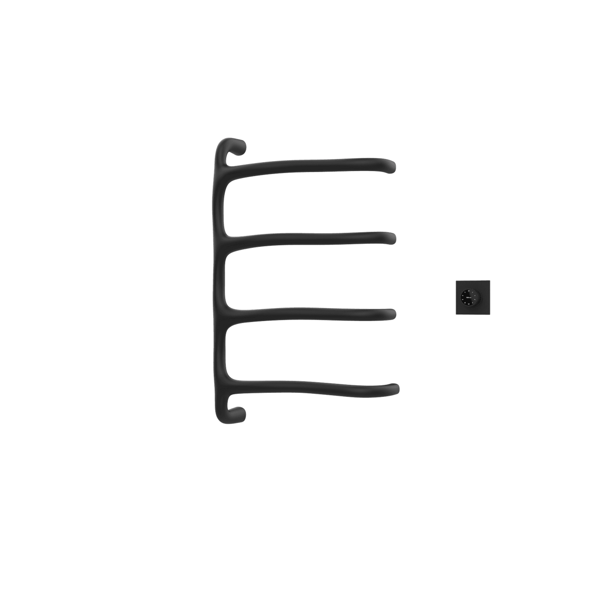 P&Bhusri S8-M-MBL-XM Tuscany Glimmer Towel Warmer in Mist Black