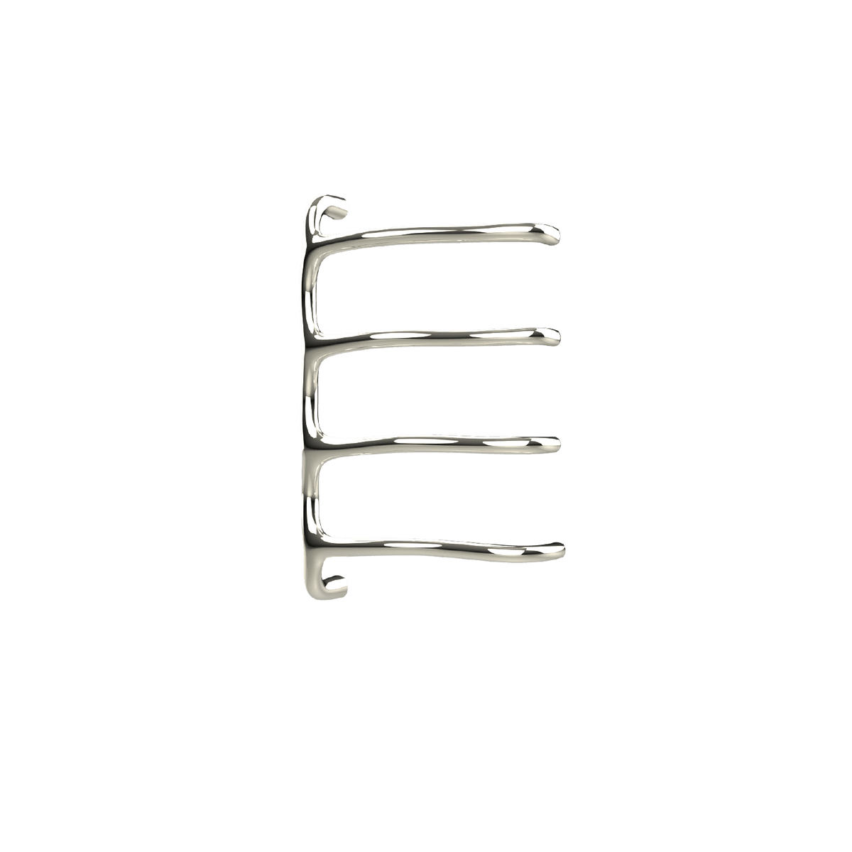 P&Bhusri S8-M-PWG-SC Tuscany Glimmer Towel Warmer in PVD Polished White Gold