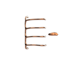 P&Bhusri S8-M-RGD-XA Tuscany Glimmer Towel Warmer in PVD Polished Rose Gold