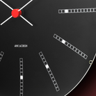 Arne Jacobsen Clocks 43646 Bankers Wall Clock in Black