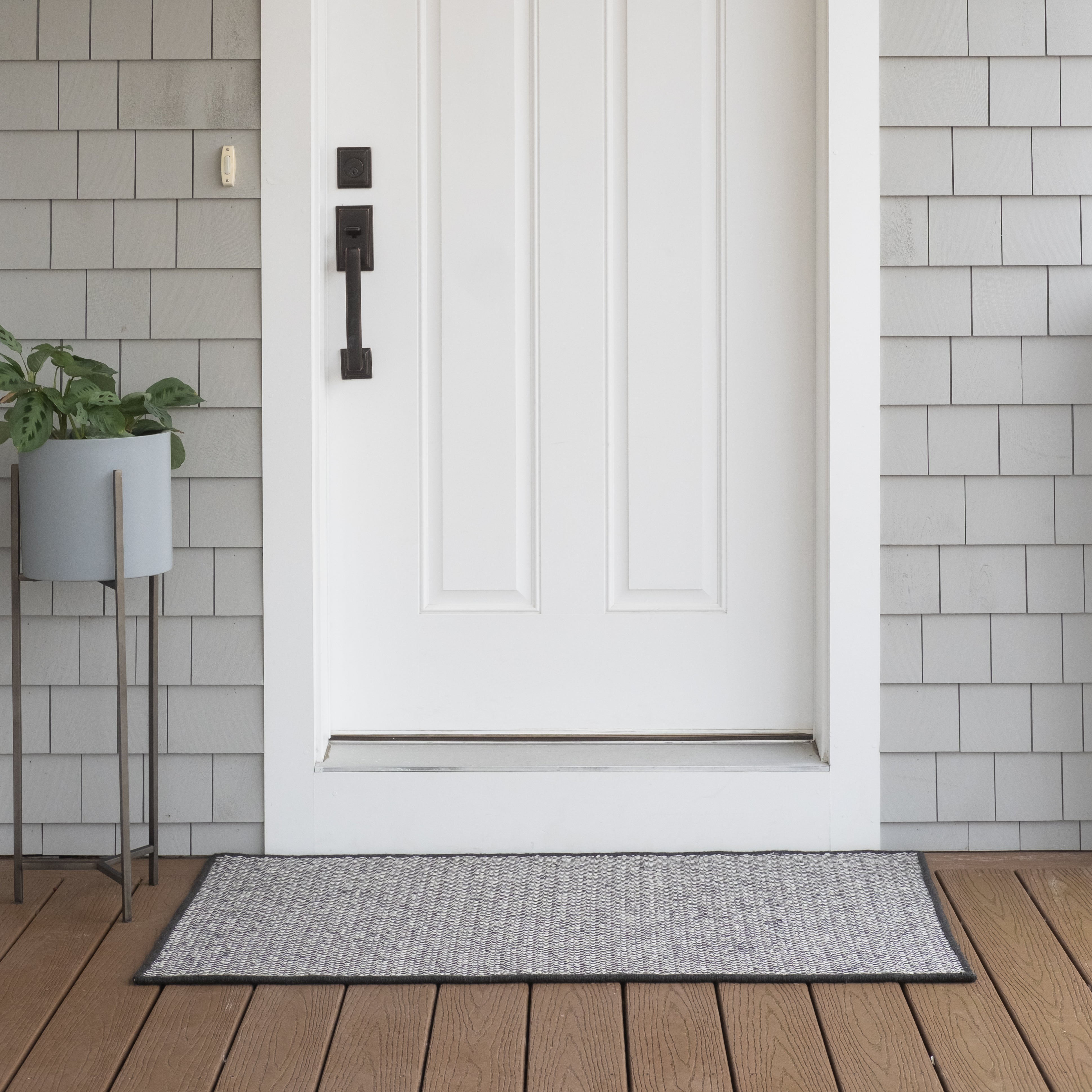 Sunbrella Zebra Woven Doormats Onyx SZ45