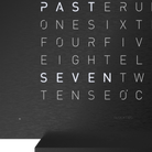 QLOCKTWO T4BLSSBL QLOCKTWO EARTH 13.5 Deep Black