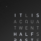 QLOCKTWO T4BLSSBL QLOCKTWO EARTH 13.5 Deep Black