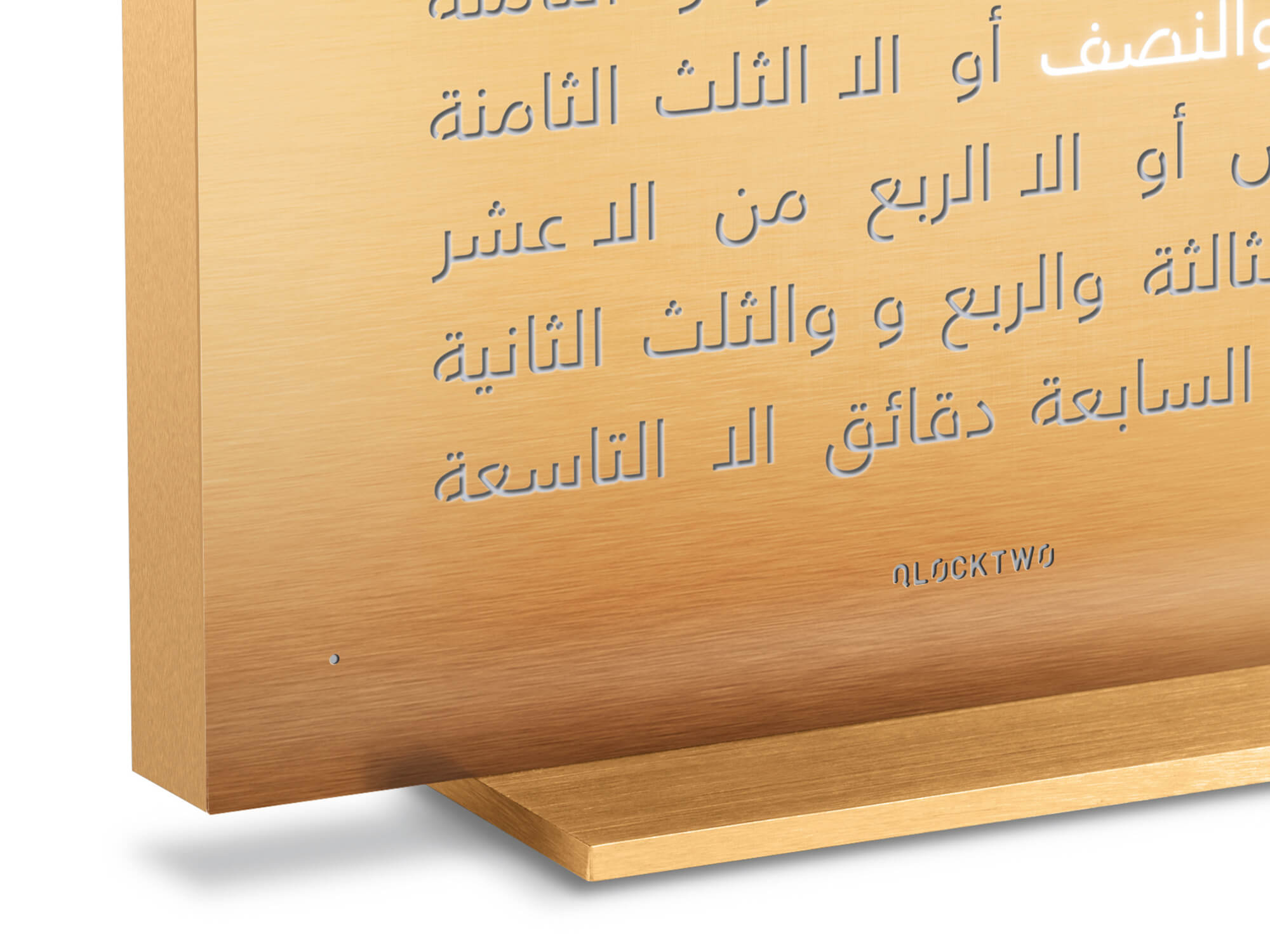QLOCKTWO T4GGD QLOCKTWO EARTH 13.5 Golden Legend