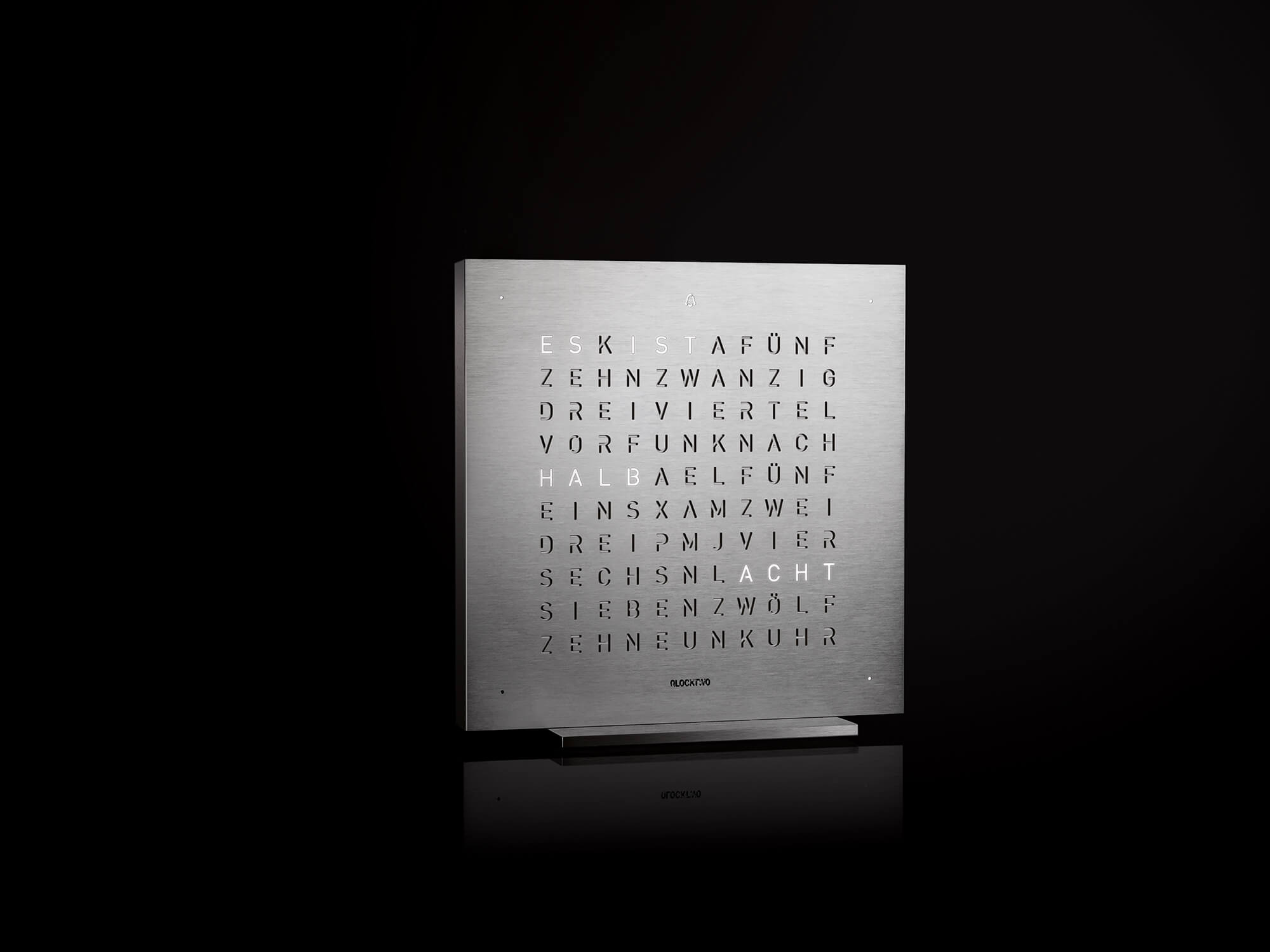QLOCKTWO T4SSS QLOCKTWO EARTH 13.5 Full Metal