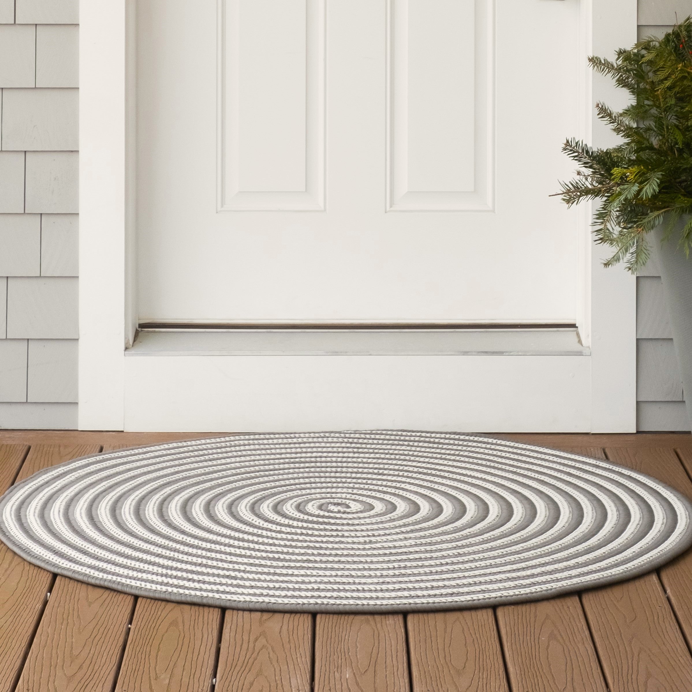 Tiki Spiral Rugs Cobblestone TK27