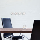Arne Jacobsen Clocks 43685 Bankers Hygrometer in White/Black/Red