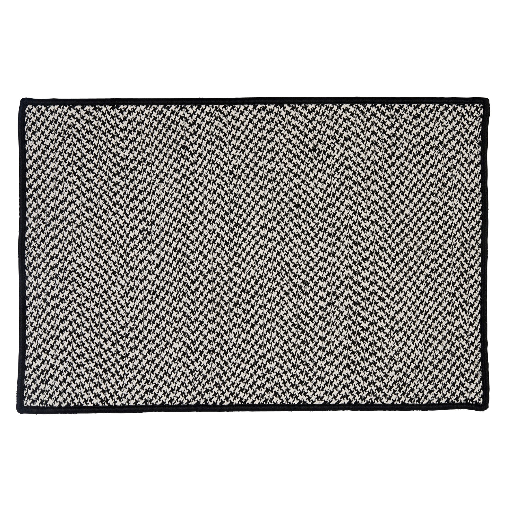 Houndstooth Doormats Black TT49