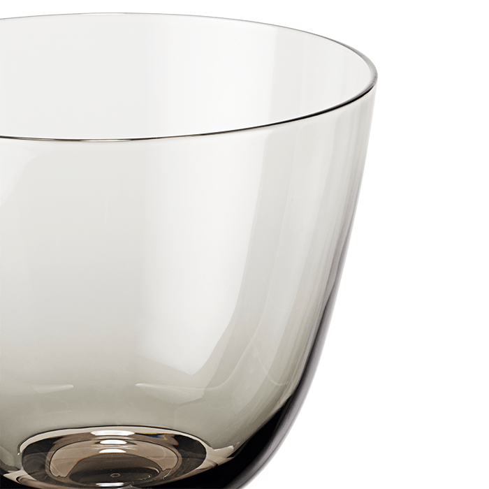 Holmegaard 4300486 Flow Glass on Foot in Smoke