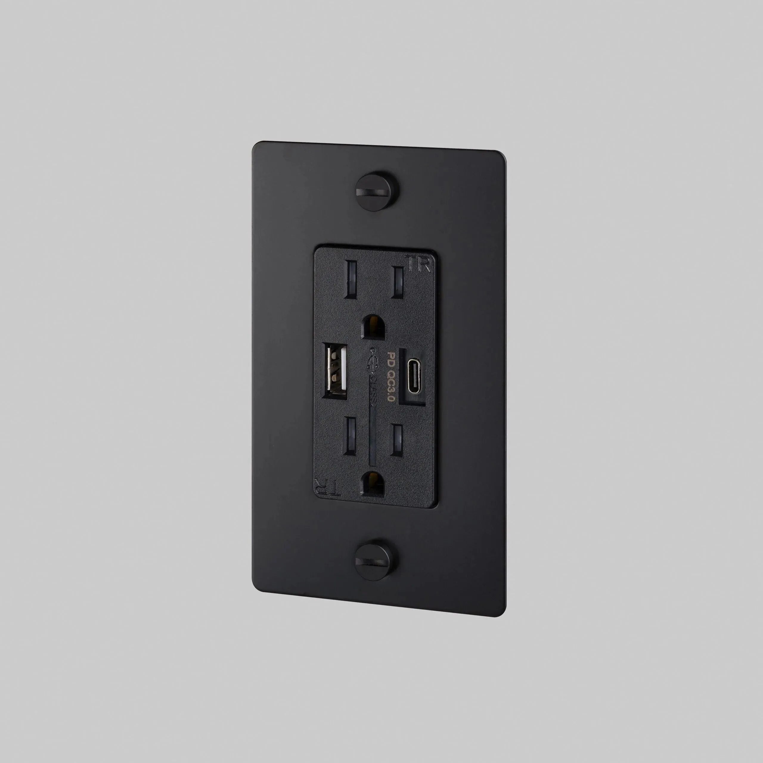 Buster + Punch - 1G Combination Duplex Outlet and USB - A + C Charger - NSC-023811 | The Rug District