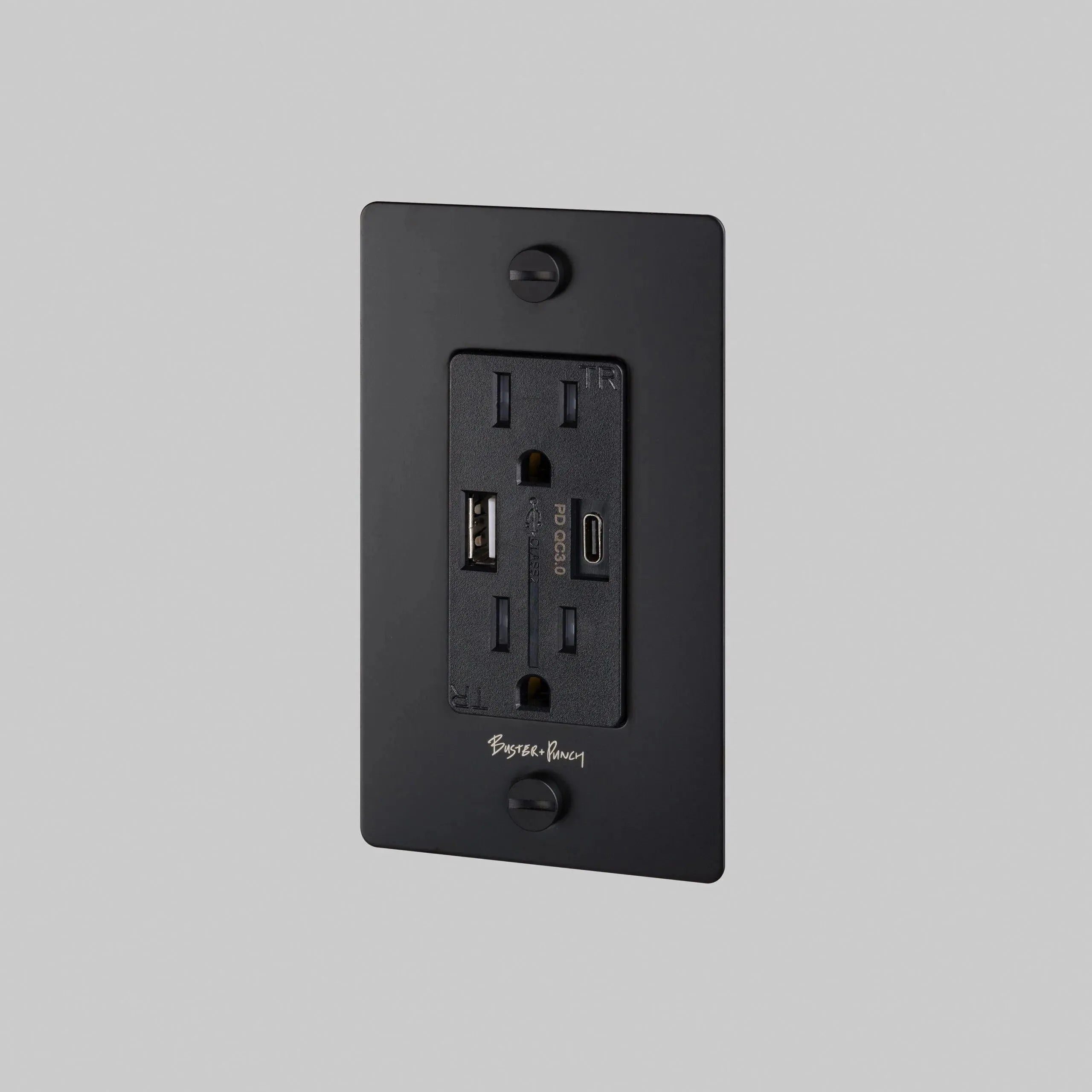 Buster + Punch - 1G Combination Duplex Outlet and USB - A + C Charger - NSK-023409 | The Rug District