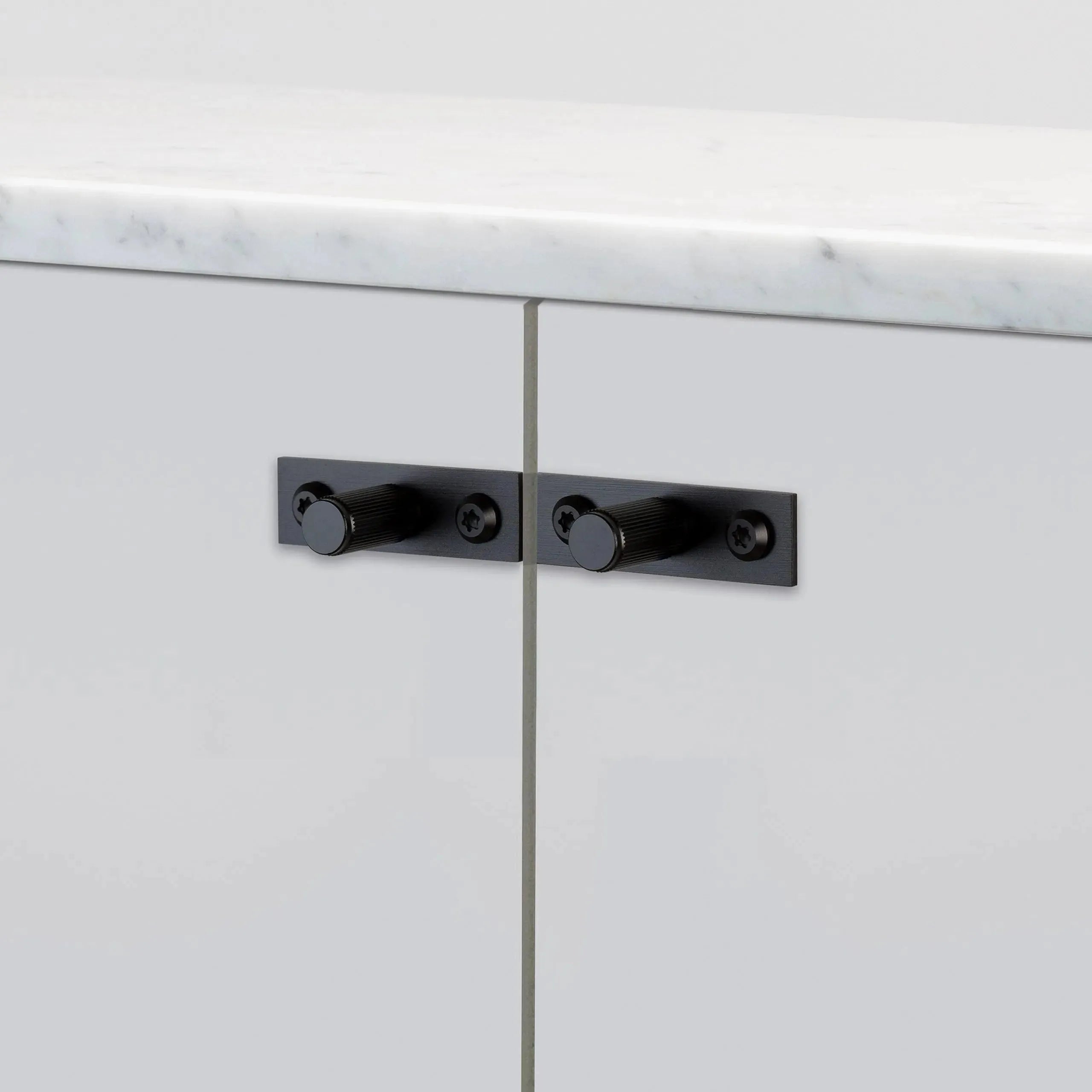 Buster + Punch - Furniture Knob - Cross Plate - US-KP-BL-A | The Rug District