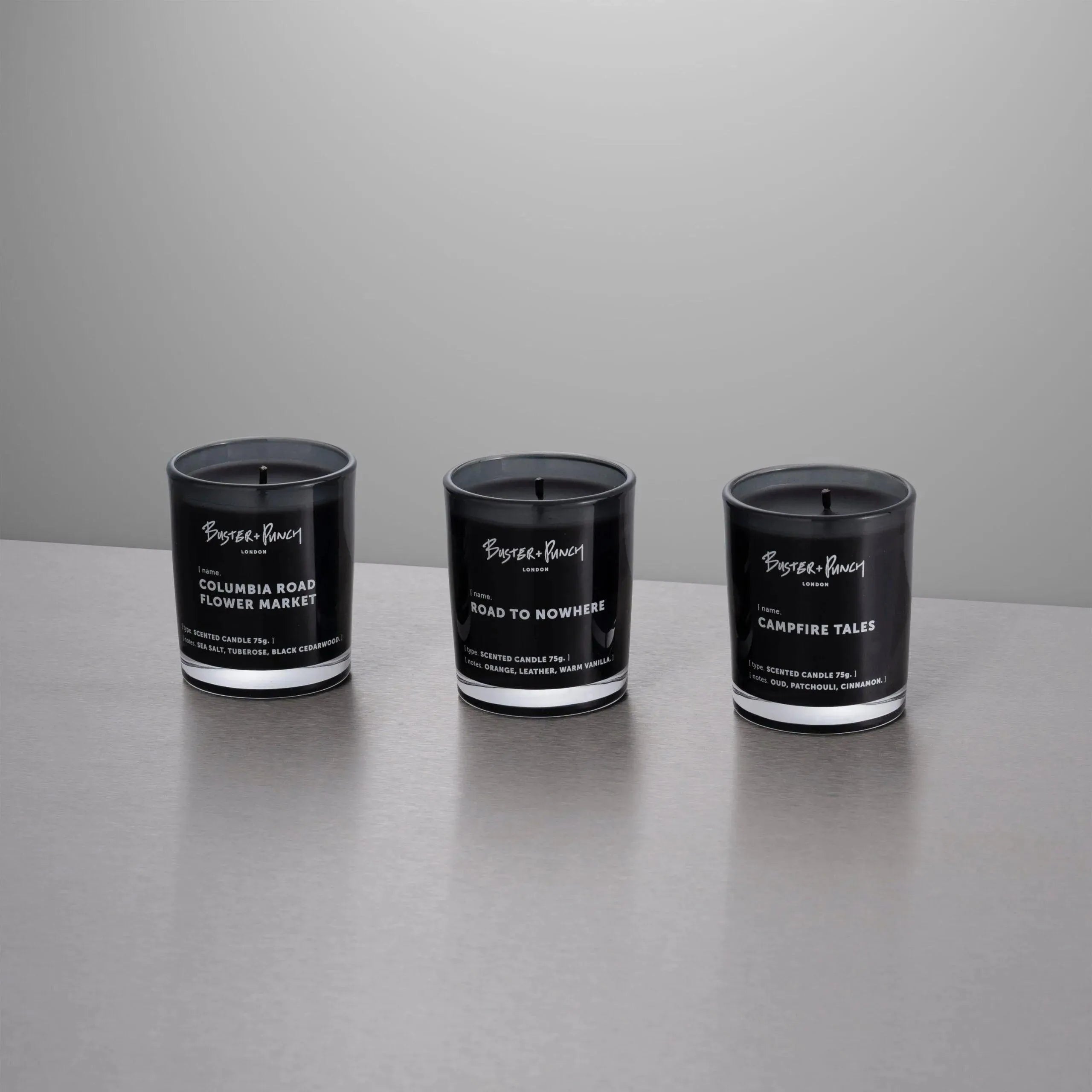 Buster + Punch - Road To Nowhere Scented Candle Set of 3 - USC-021825 | The Rug District