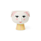 Bjørn Wiinblad 56535 Eva Flowerpot on Base in Pink/Yellow