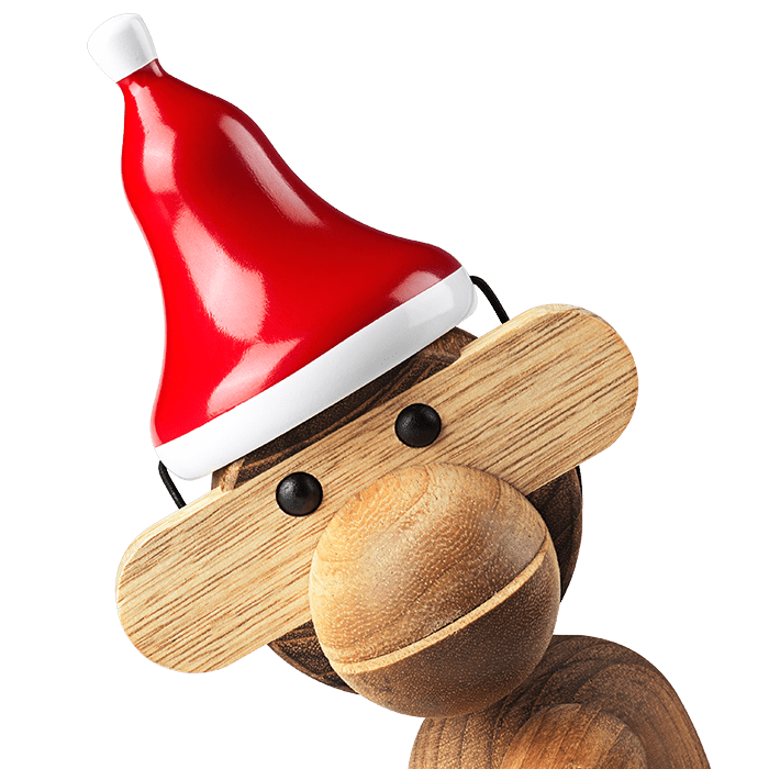 Kay Bojesen 39333 Santa's Cap for Wooden Figurines in Red/White