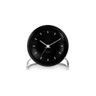 Arne Jacobsen Clocks 43673 City Hall Table Clock in Black