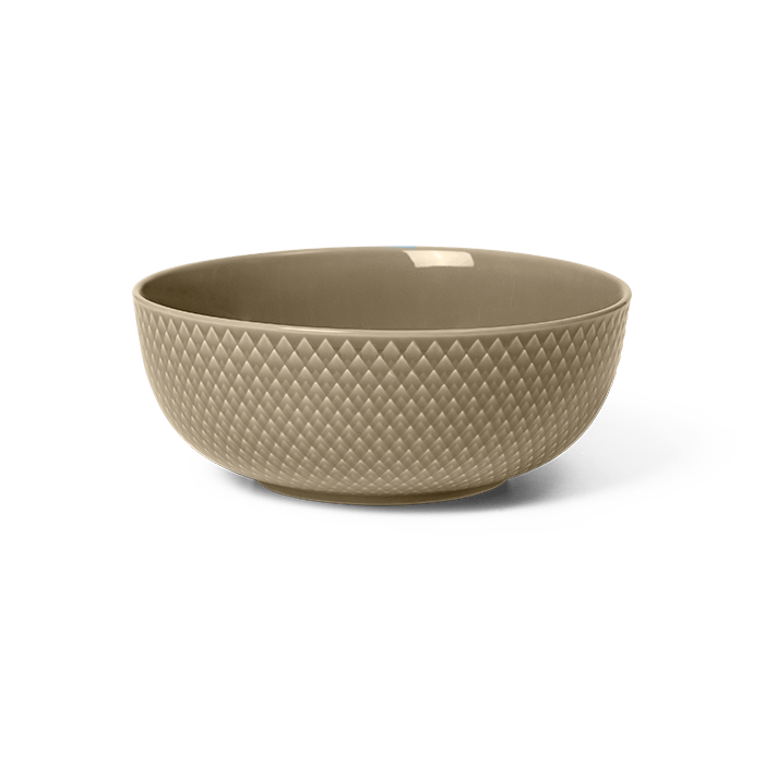 Lyngby Porcelæn 201820 Rhombe Earth Bowl in Clay