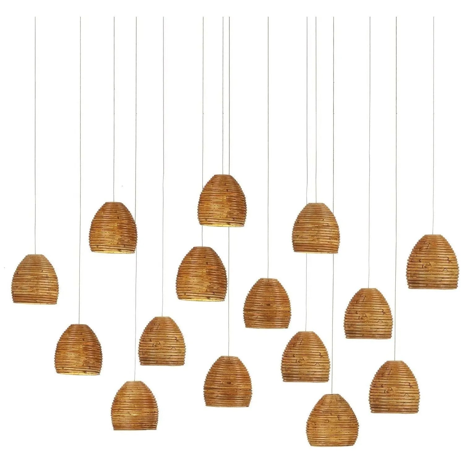 Currey and Company - Beehive Linear Pendant - 9000-1002 | The Rug District