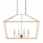Currey and Company - Denison Rattan Lantern - 9000-0874 | The Rug District