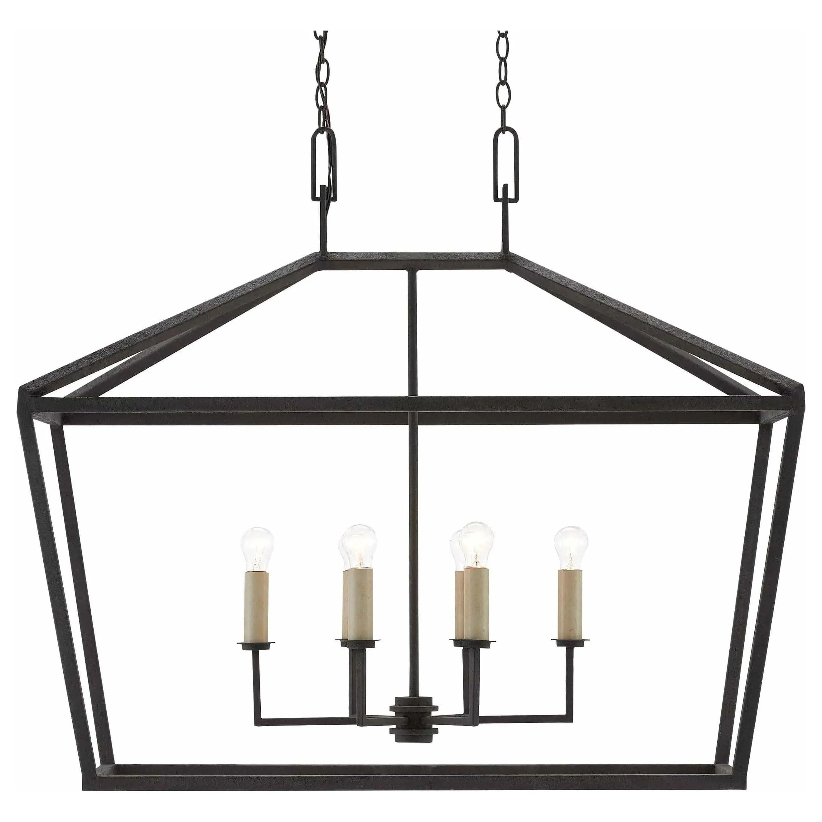 Currey and Company - Denison Rectangular Lantern - 9000-0289 | The Rug District
