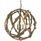 Currey and Company - Driftwood Chandelier - 9078 | The Rug District