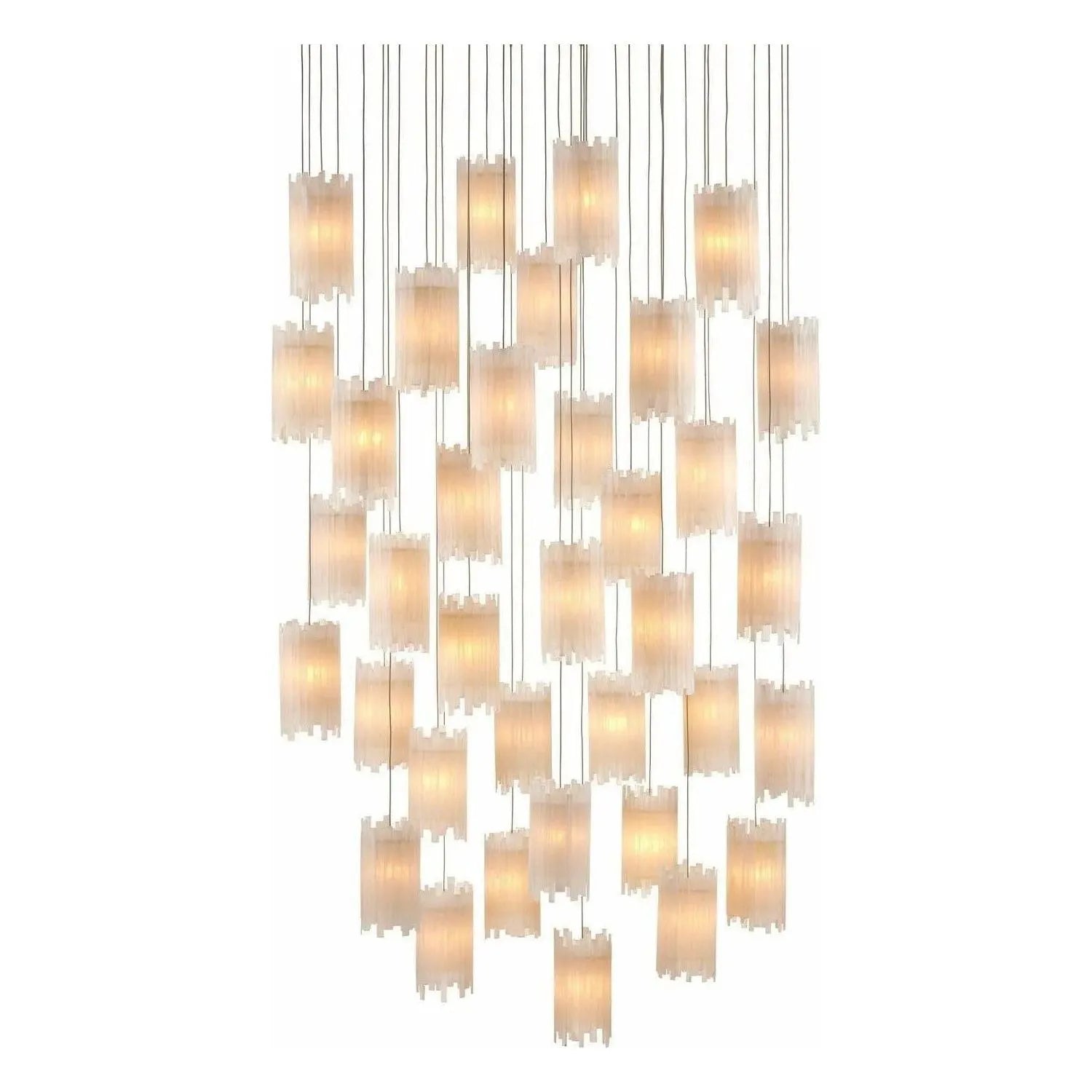 Currey and Company - Escenia 36-Light Multi-Drop Pendant - 9000-0887 | The Rug District