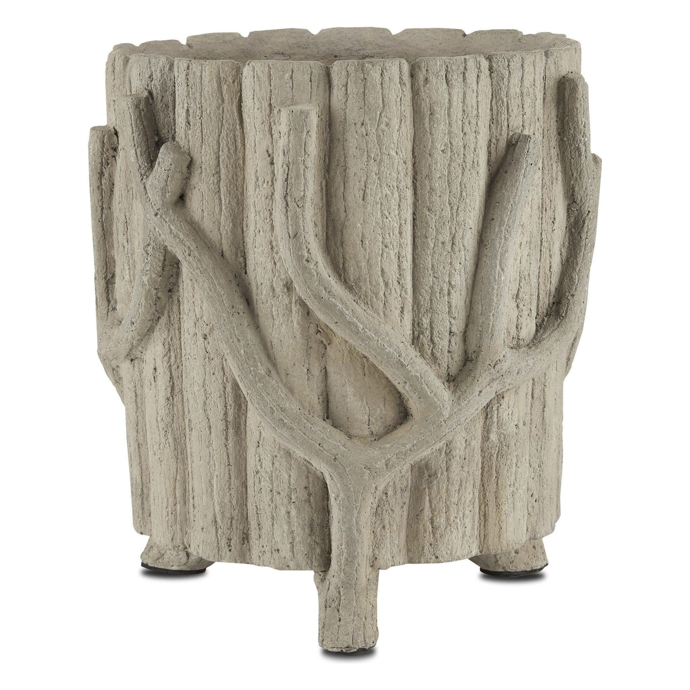 Currey and Company - Faux Bois Planter - 2200-0020 | The Rug District