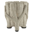 Currey and Company - Faux Bois Planter - 2200-0021 | The Rug District