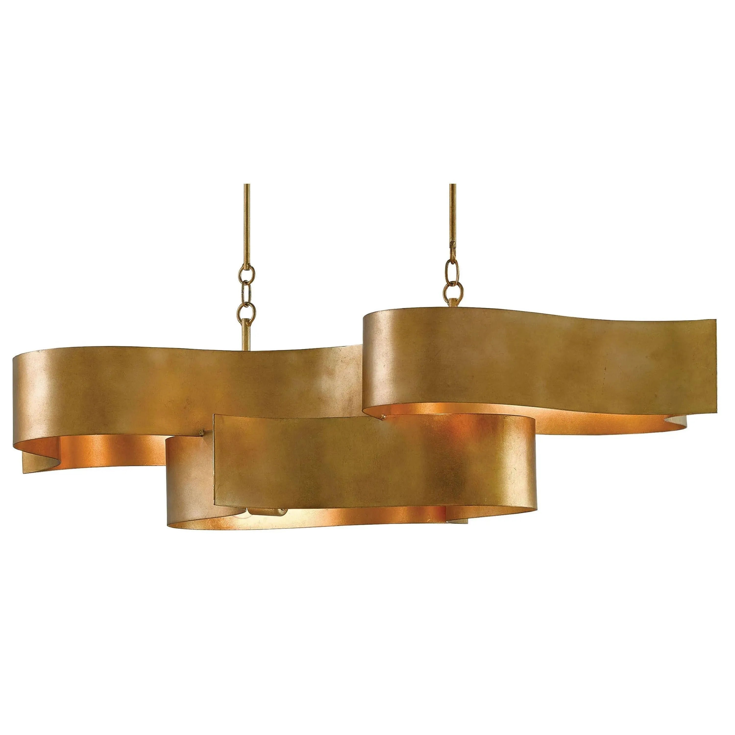 Currey and Company - Grand Lotus Linear Chandelier - 9000-0046 | The Rug District