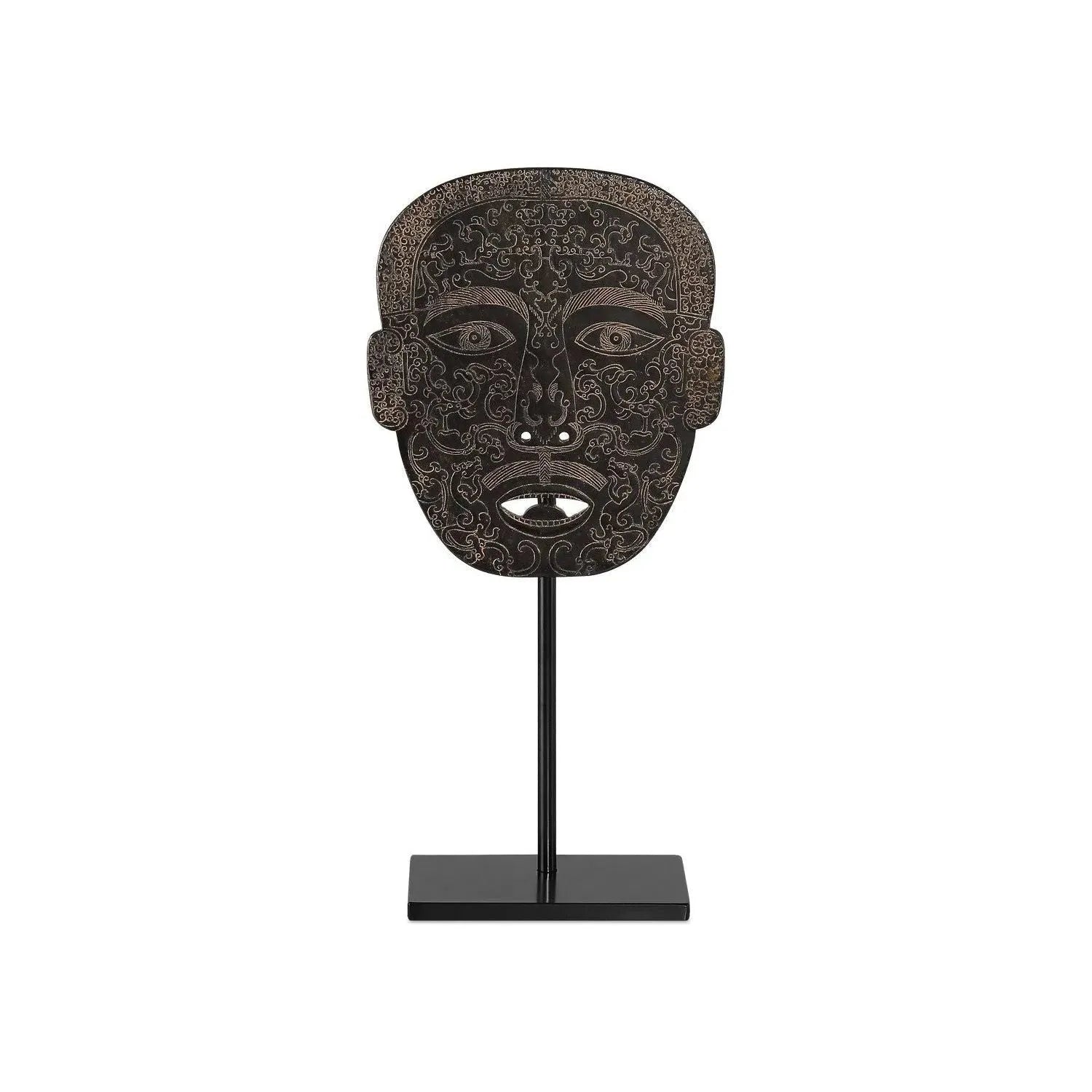 Currey and Company - Han Dynasty Jade Medicine Mask - 1200-0860 | The Rug District