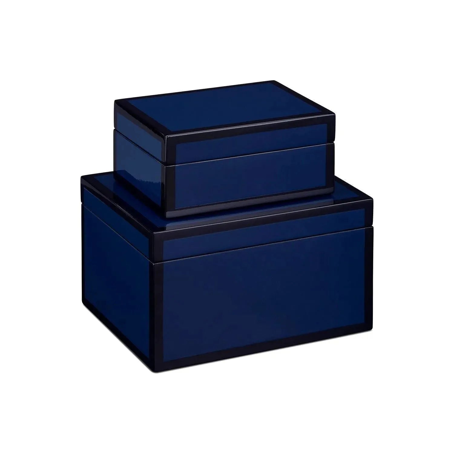 Currey and Company - Lacquer Box Set of 2 - 1200-0905 | The Rug District