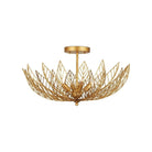Currey and Company - Leaflace Semi-Flush Mount - 9000-1228 | The Rug District