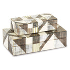 Currey and Company - Modernist Boxes Set of 2 - 1200-0370 | The Rug District