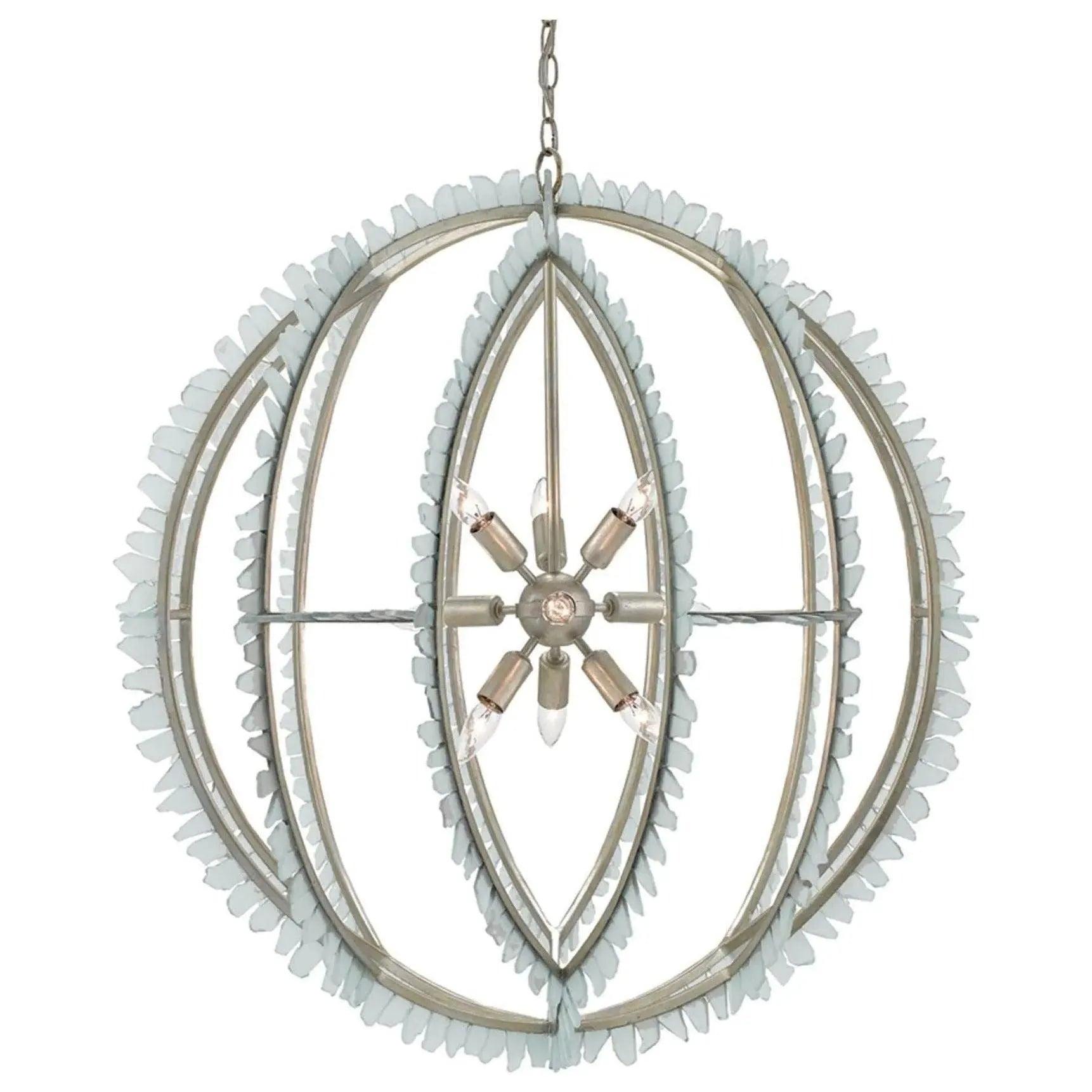 Currey and Company - Saltwater Orb Chandelier - 9000-0210 | The Rug District