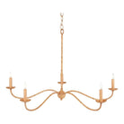 Currey and Company - Saxon Rattan Small Chandelier - 9000-0848 | The Rug District