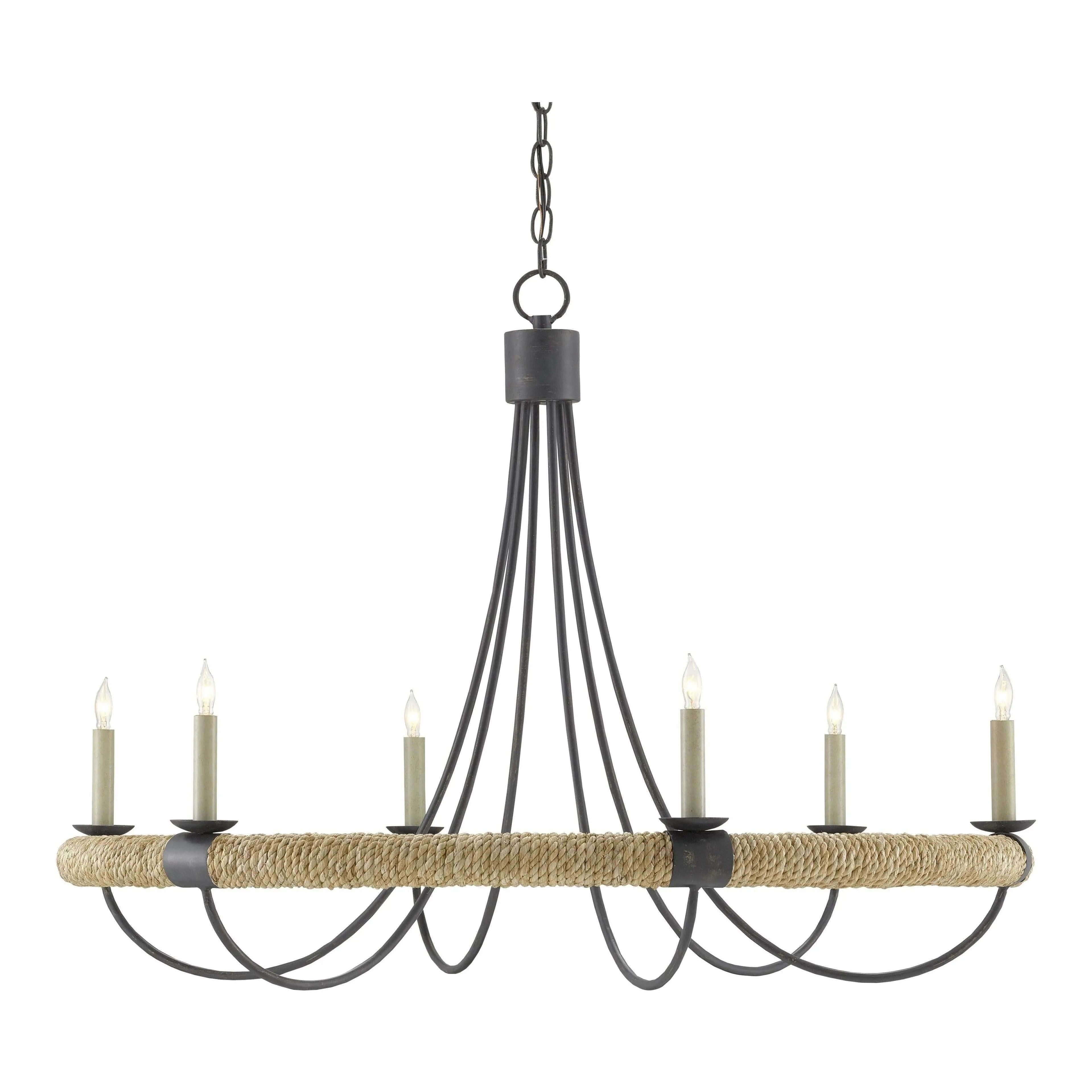 Currey and Company - Shipwright Chandelier - 9000-0754 | The Rug District