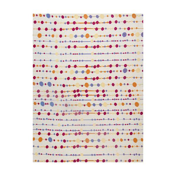Del Marcos 1/4 Chair Mat Ivory & Multi