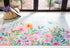 Door And Kitchen Mat DKM338J-2 Aqua / Pink