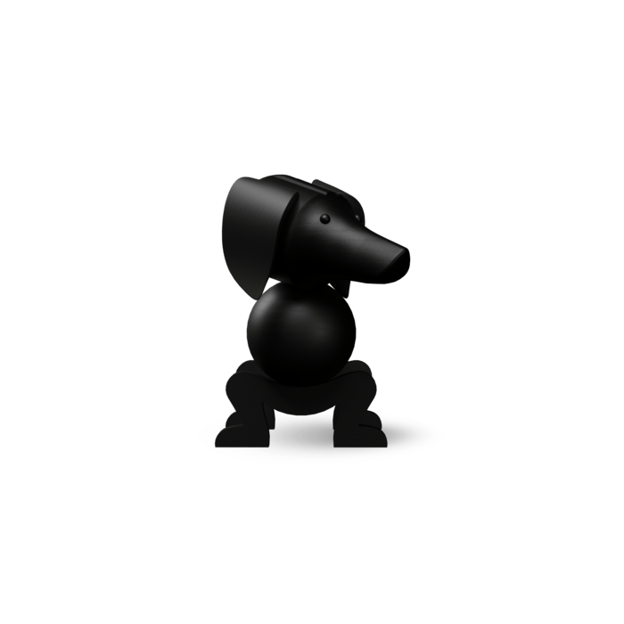 Kay Bojesen 39536 Dog Wooden Figurine in Dark Stained Oak