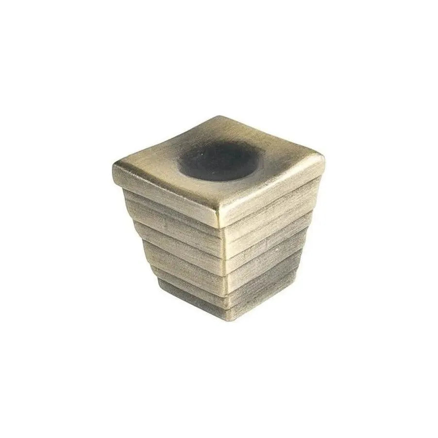 Du Verre Hardware - Forged 2 Cube Knob - DVFC09-AB | The Rug District