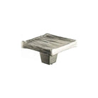 Du Verre Hardware - Forged 3 Square Knob - DVFC305-SN | The Rug District