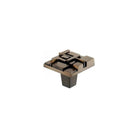 Du Verre Hardware - Offset Square Knob - DVOF01-AB | The Rug District