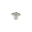 Du Verre Hardware - Pomegranate Square Knob - DVP11-SN | The Rug District
