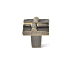 Du Verre Hardware - Rio Small Cross Knob - DVRIO02-AB | The Rug District