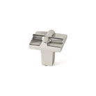Du Verre Hardware - Rio Small Cross Knob - DVRIO02-SN | The Rug District