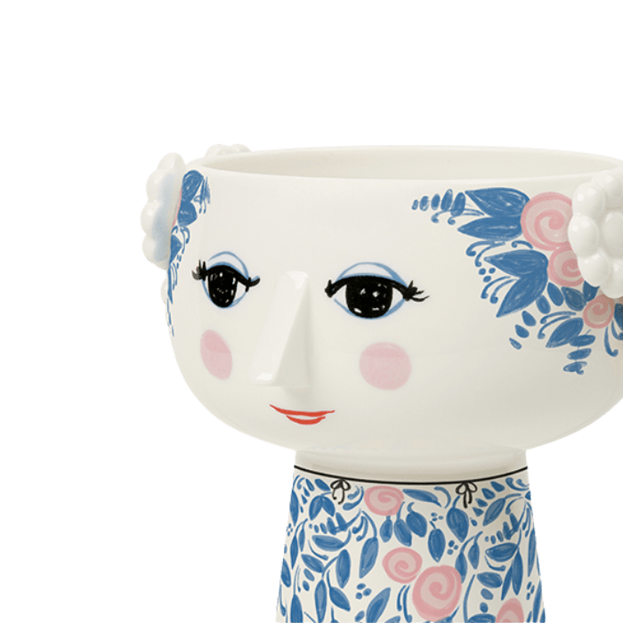Bjørn Wiinblad 56590 Eva Vase in Blue/Rose