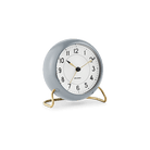 Arne Jacobsen Clocks 43674 Station Table Clock in Grey/White