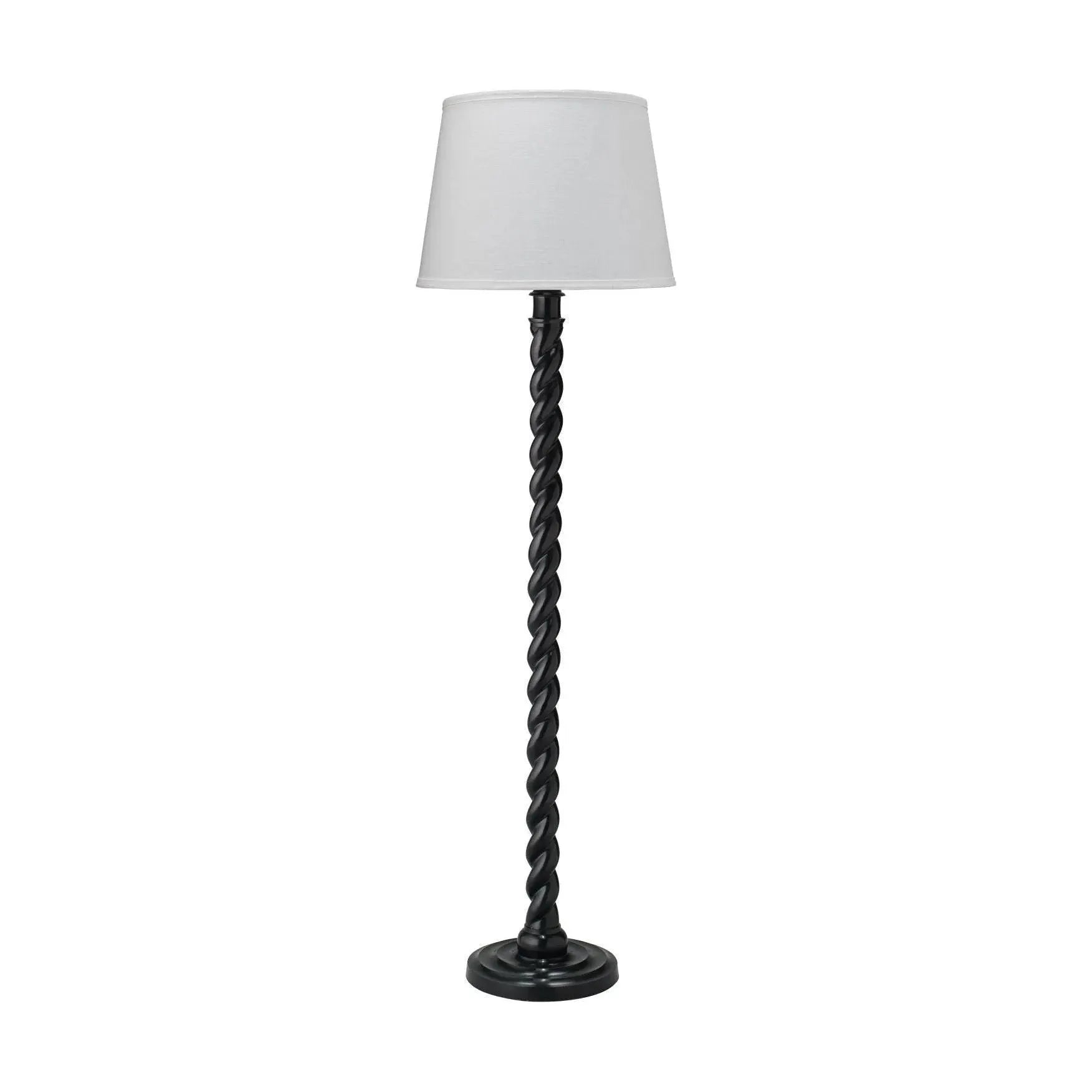 Jamie Young Company - Barley Twist Floor Lamp - 1BARL-FLBK | The Rug District