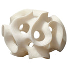 Jamie Young Company - Ribbon Sphere in White Resin - 7RIBB-SPWH | The Rug District