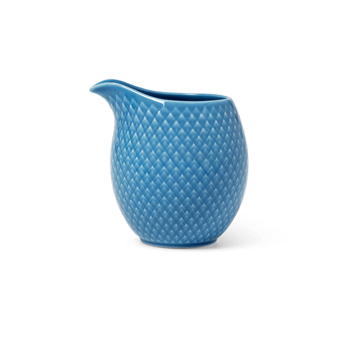 Lyngby Porcelæn 201346 Rhombe Color Milk Jug in Blue